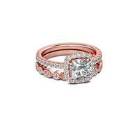 Anello da donna con pietra luminosa di personalità semplice, accessori per feste (misura numero 8) trattamento pratico