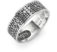 Anello da donna di Amen. Anello realizzato in argento 925 brunito e zirconi bianchi. Anello di misura 12. La referenza è anpnbzb-12