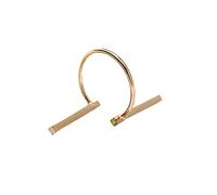 Anello da Donna Geometrico Semplice da Aprire con Doppia Parola, Dorato, Creativo e utile Convenient Design