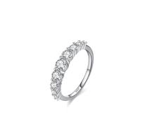 Anello da donna in argento 925, con zirconi multipli, regalo di compleanno, 12 (16,6), Zirconia cubica