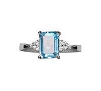 Anello da donna in argento sterling 925, con arcobaleno, 3 colori, colore nero, 10, Metallo, Nessuna pietra preziosa