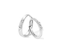 Anello da donna in argento Sterling 925 con spighe di grano regolabile, popolare per coppia, unisex, zia di fidanzamento, gioielli, Réglable, Argento Sterling S925, Nessuna pietra preziosa