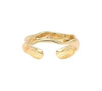 Anello da donna in argento sterling con onda aperta e personalità irregolare, Metallo
