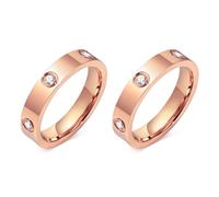 Anello da donna in oro placcato in oro 18 carati con zirconia cubica, anello dell'amicizia per festa di matrimonio, gioielli alla moda, non si ossidano, regalo di Natale, Zirconia cubica