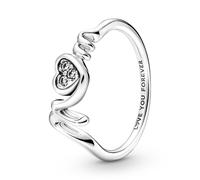 Anello Da Donna Pandora Mom Pavé Cuore Argento 191149C01