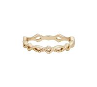Anello da donna per pollice e indice, cavo con simbolo dell'infinito, in oro giallo 9 carati, 67 (21.3), oro giallo 9 K, Non pietra preziosa
