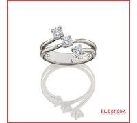 anello da donna trilogy in argento 925 con zirconi Mabina zircone fidanzamento
