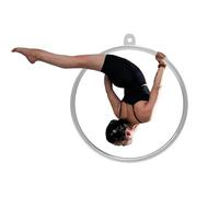 Anello da Ginnastica Lar per Yoga Aereo, Ideale per la casa, per Bambini e Adulti, Adatto alla Perdita di Peso, con Struttura ad Anello a Punto Singolo. (Diametro 95 cm).