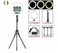 ANELLO DA ILLUMINAZIONE RING FILL LIGHT 18" LED CON CAVALLETTO INCLUSO (Q-1800+Q