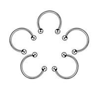 Anello da naso 5 pezzi a forma di C finto anello da naso cerchio anello setto anelli in acciaio inox piercing finto piercing orreja pircing gioielli comodo e bello
