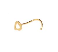 Anello da naso, in acciaio inox, gioiello per il corpo, piercing per naso, anello a vite e anello a vite, design professionale rosa rosso
