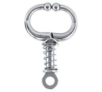 Anello da Naso per in Acciaio Inossidabile Durevole e Durevole con Chiusura Automatica Accessorio per Allevamento di Bestiame per Agricoltori e Veterinari Superficie Liscia (Spring-loaded bullnose