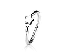 Anello da Naso Unisex in Acciaio Inossidabile Non penetrante con Clip a Forma di Stella Decorazione per Gioielli Pratico e Popolare Fashion with Nice