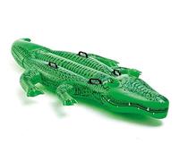 Anello da Nuoto a Forma di Coccodrillo, Materasso Galleggiante Gonfiabile in PVC, Letto Galleggiante Gonfiabile Riutilizzabile a Prova di Perdite con Maniglia