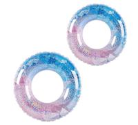 Anello da nuoto con facilità, design robusto e resistente agli | Anelli galleggianti per piscina 75×75×10 cm per rilassarsi sul lago, raduni festivi, addii al celibato, bambini e adulti