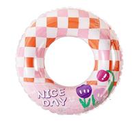 Anello da nuoto durevole con motivo colorato gonfiabile per divertimento in piscina e in spiaggia