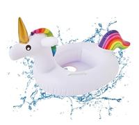 Anello da nuoto per bambini, con unicorno, galleggiante, galleggiante gonfiabile, giocattolo per piscina, materiale PVC, adatto per bambini e bambine dai 3 mesi ai 36 mesi (A)