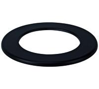 Anello Da Parete Per Stufa A Legna Porcellanato Plus Light Colore Nero Opaco, Ø