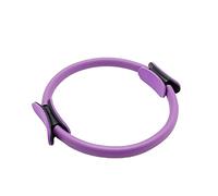 Anello da pilates con doppia impugnatura, per esercizi di pilates, con doppia impugnatura, per yoga, fitness, per bruciare i grassi su braccia e cosce per aumentare la forza, donne e uomini (viola)