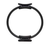 Anello da pilates Magic Circle con doppio manico per yoga | Anello fitness per esercizi interni coscia per donne e uomini | Resistenza Yoga Circle (nero, taglia unica)