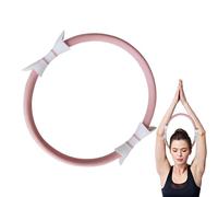 Anello da pilates per donne - Anello da allenamento per pilates | Yoga Ring Pilates | 14,96 pollici Pilates Hoop Resistenza Fitness Ring | Attrezzatura per esercizi a doppia impugnatura non