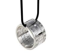Anello da sole in acciaio inox con meridiana Helios