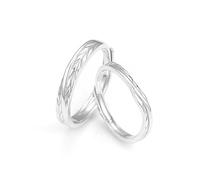 Anello da uomo in argento 925, fede da uomo, in argento, grande, pannocchie di grano, coppia regolabile, regalo da uomo