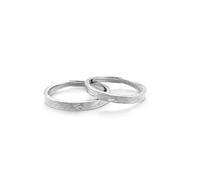 Anello da uomo personalizzabile con fede nuziale, argento 925, oro argento Sterling, consistenza irregolare regolabile, popolare per coppia, unisex, sorella, San Valentino, gioielli, Réglable, Argento