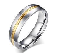 Anello da Uomo VO-4839 - Argento / Oro / 55mm