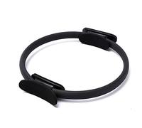anello da yoga, Kit di 2 anelli for yoga, professionale, for esercizi muscolari, Pilates, Magic Circle, dimagrante, for body building, fitness, accessori for(1PCS Circle Black)