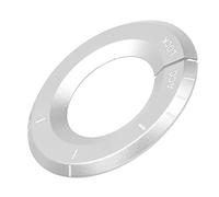 Anello decorativo interruttore di accensione, anello di spinta del motore in lega di alluminio anticorrosione e resistente all'usura per - Classe A C per auto(D'argento)