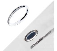 Anello Decorativo Logo Emblema Adesivo Trim Ford Ecosport ABS Argento