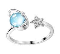 Anello dei Pianeti Gioiello Con Promessa Celeste Regolabile E Adattabile | Anello A Fascia Aperta Per la Figlia, le Donne, le Ragazze e le Adolescenti, per l'Uso Quotidiano, le Feste e gli Appunta