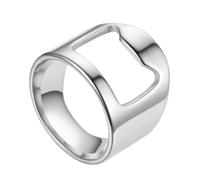 Anello del cameriere,Apribottiglie ad anello del cameriere | Strumento creativo per bar di birra,Anello barista portatile in acciaio al titanio, apribottiglie da dito, anello da festa d
