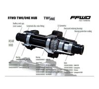 Anello del mozzo Fast Forward FFWD Hub Nero