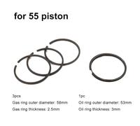 Anello del pistone Il set di fasce elastiche for compressore d'aria include diverse opzioni/adatto for una tenuta efficace su cilindri da 55 mm a 95 mm come for FS100 anello del pistone del cilindro p