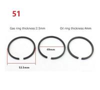 Anello del pistone Set di fasce elastiche for compressore d'aria efficiente, perfette for cilindri da 42 mm, 47 mm, 48 mm, 51 mm, 52 mm, 65 mm, 90 mm, 95 mm e 100 mm. anello del pistone del cilindro p