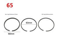 Anello del pistone Set di fasce elastiche for compressore d'aria efficiente, perfette for cilindri da 42 mm, 47 mm, 48 mm, 51 mm, 52 mm, 65 mm, 90 mm, 95 mm e 100 mm. anello del pistone del cilindro p