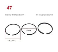 Anello del pistone Set di fasce elastiche for compressore d'aria efficiente, perfette for cilindri da 42 mm, 47 mm, 48 mm, 51 mm, 52 mm, 65 mm, 90 mm, 95 mm e 100 mm. anello del pistone del cilindro p
