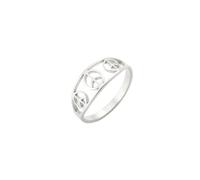 Anello del Segno Della Pace per le Donne Gli Uomini L'anello Del Simbolo Della Pace Nel Mondo in Stile Hippy 1960s 1970s Gioielli Del Simbolo Della Pace Accessori per le Feste (argento, 8)