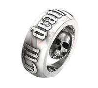 Anello della morte, anelli gotici | anello eternity in argento | anello eternity da uomo gotico in stagno | anello di fidanzamento per lui | anello di promessa per anniversario | Eternity, 10, Lega di
