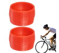 Anello della striscia della maniglia della bicicletta, anello della | 2 anelli per la busta del manubrio del ciclismo | Anello per la busta del manubrio del ciclismo in silicone antiscivolo