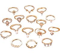 Anello Design Hip Geometric Hop Set di Gioielli retrò Bohémien Personalizzato Anelli Bigiotteria per Adolescenti Attractive Design