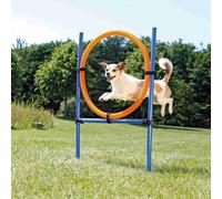 Trixie Dog attività Agility Anello, 115 ﾗ 3 cm 65 cm, Colore: Arancione/Blu