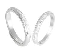 Anello di amicizia Anello in argento 925 da donna in argento Sterling con texture ossellata martellata a mano regolabile, moda per coppia, unisex, sorella di Natale, gioielli, Réglable, Argento