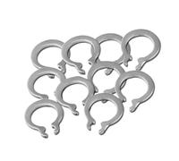 Anello di arresto esterno, anello di ritenuta, 100 pezzi M3 M 4 M5 M6 rondella tipo borraccia in acciaio inox 304, anello elastico tipo C, anello di tenuta esterno (dimensioni : M4, colore: 100 p