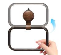 Anello di asciugamano - Porta 'asciugamano a mano in alluminio, supporto per aspirazione sotto vuoto, cucina senza trapano arredamento moderno per bagno per la casa ristorante da bagno D