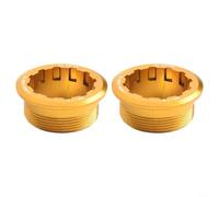 Anello di bloccaggio in alluminio lavorato a CNC per l'uso con sistemi a cassetta MicroSpline a 12 velocità garantisce stabilità e resistenza sui componenti della trasmissione in bicicletta (dorato)