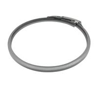 Anello di chiusura coperchio fusti per rapida ermetica a balestra chiusure a moschettone fascetta regolabile per fusto bocca larga fusto fermentatore alimenti (argenteo, 30L OD282mmID265mm)