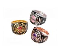 Anello di classe personalizzato con simbolo del logo personalizzato per uomini e donne testo personalizzato Birthstone sigillo università anello di laurea per lei 2026 oro Junior High School College